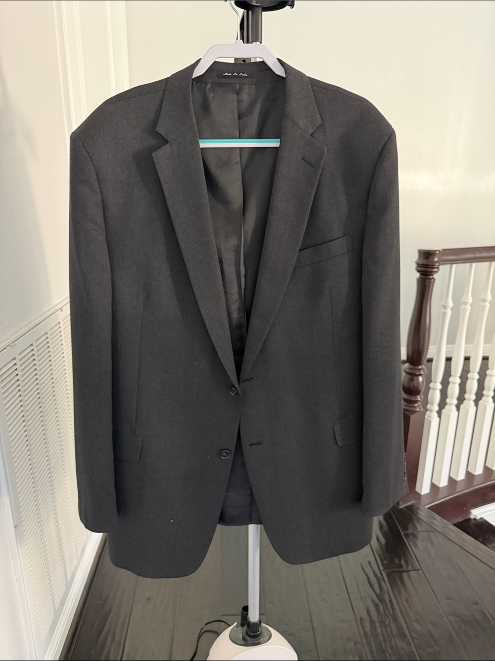 Perry Ellis Men's Black Two-Button Suit Jacket